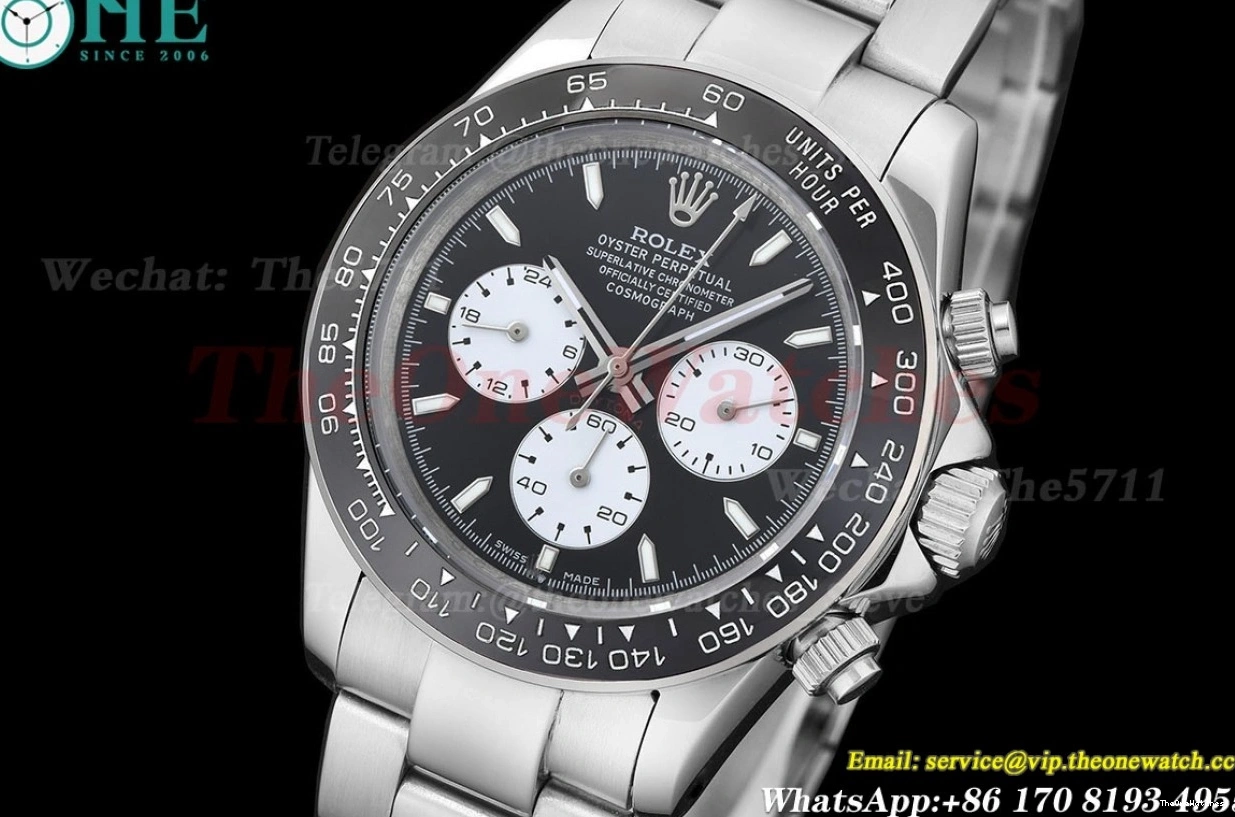 SS 40mm A3836 White Black GDF Daytona SS 1230